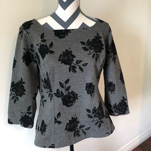 Black and Gray blouse